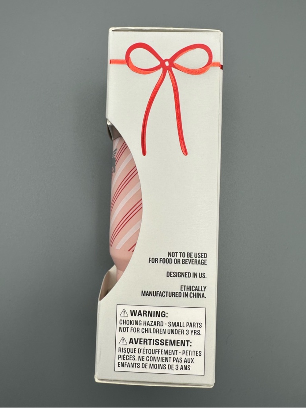 Mini Stanley Ornament Keychain Tumbler 2025 Holiday Target Candy Cane Stripe - Picture 9 of 11